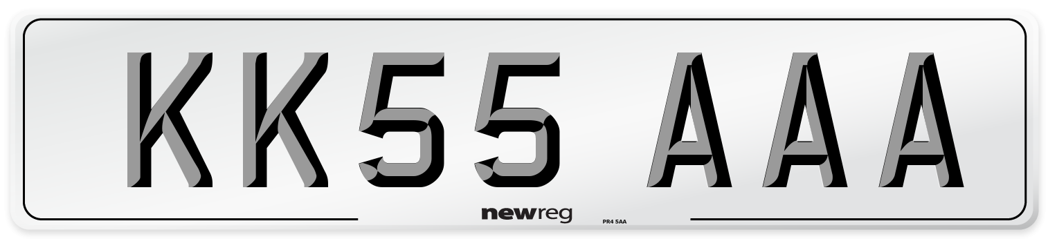 KK55 AAA Number Plate from New Reg
